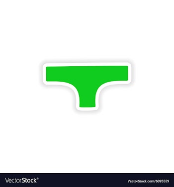 Icon sticker realistic design on paper underpants vector image