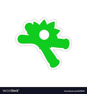 Icon sticker realistic design on paper vanilla vector image