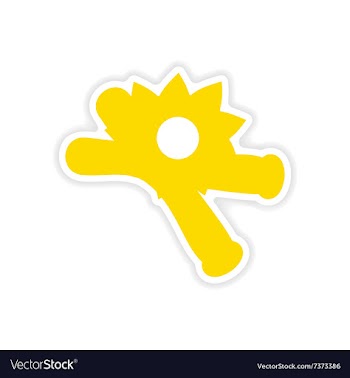 Icon sticker realistic design on paper vanilla vector image