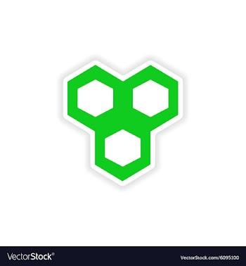 Icon sticker realistic design on paper vector image