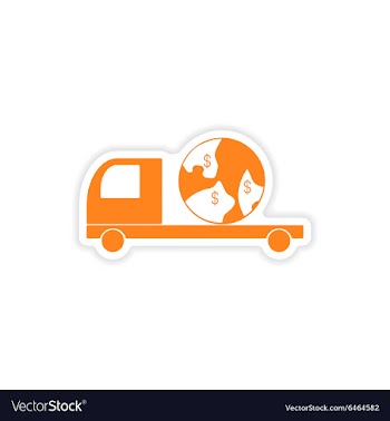 Icon sticker realistic design on paper vector image