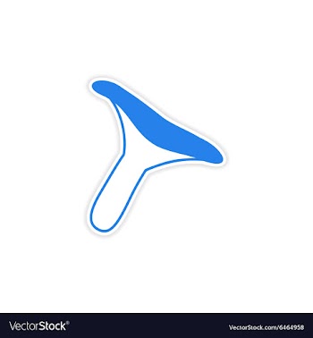 Icon sticker realistic design on paper vector image