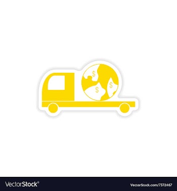 Icon sticker realistic design on paper vector image