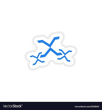Icon sticker realistic design on paper xxx vector image