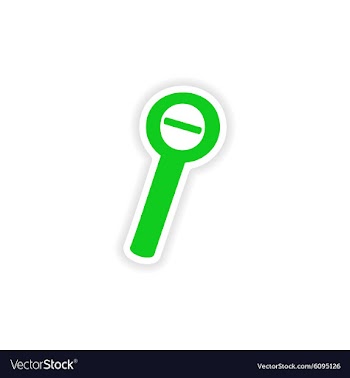 Icon sticker realistic design on paper zoom vector image