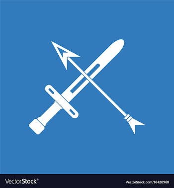 Icon sword and arrow vector image