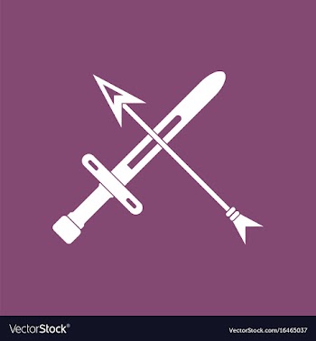 Icon sword and arrow vector image