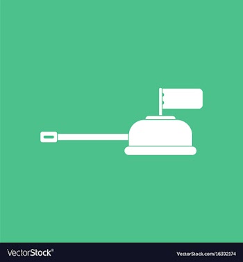 Icon tank main gun vector image