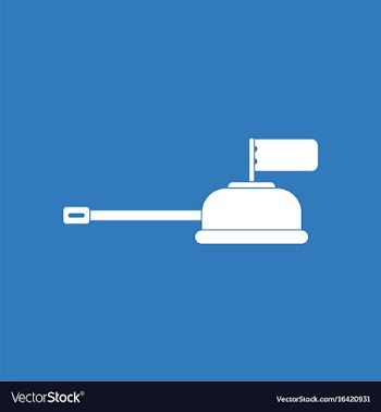Icon tank main gun vector image