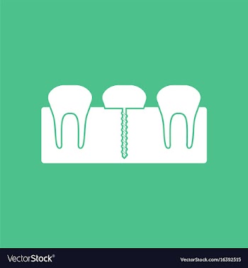 Icon teeth and gum vector image