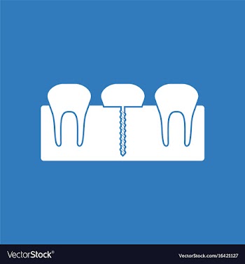 Icon teeth and gum vector image