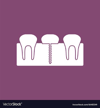 Icon teeth and gum vector image