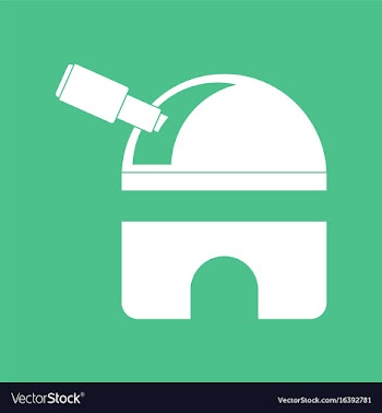 Icon telescope station vector image