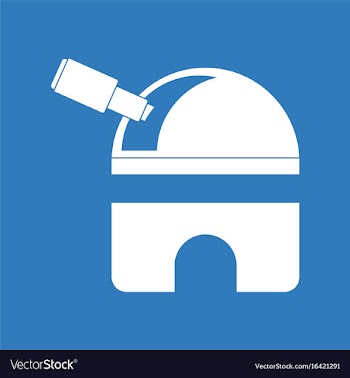 Icon telescope station vector image