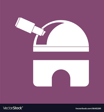 Icon telescope station vector image