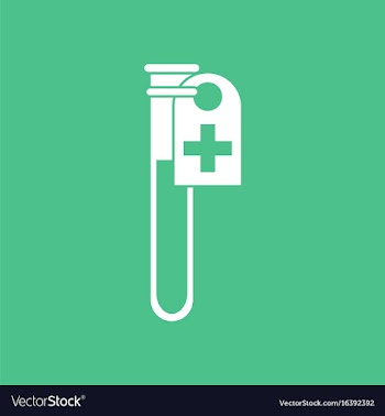 Icon test tube vector image