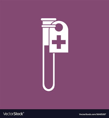 Icon test tube vector image