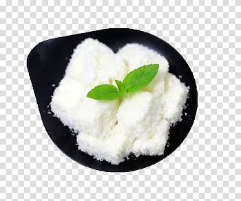 Icon, The white coconut jelly in the black bowl transparent background PNG clipart