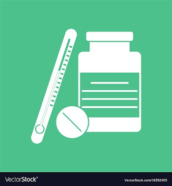 Icon thermometer with bank vector image