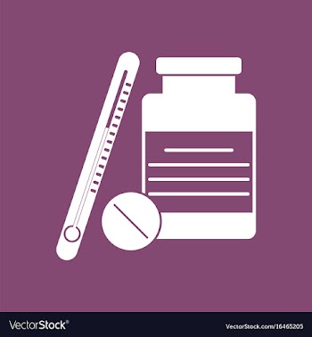 Icon thermometer with bank vector image