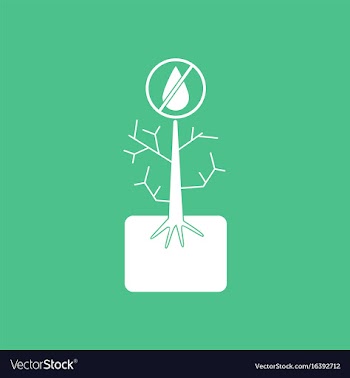 Icon thirsty plant vector image