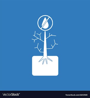 Icon thirsty plant vector image
