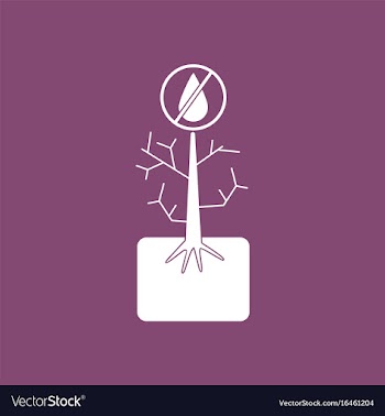 Icon thirsty plant vector image