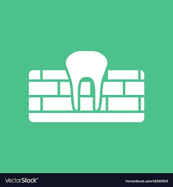 Icon tooth and gum vector image