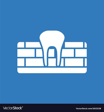 Icon tooth and gum vector image