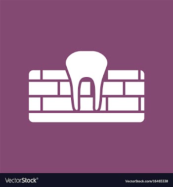 Icon tooth and gum vector image