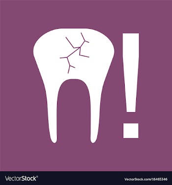 Icon tooth fracture vector image