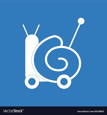 Icon toy snail silhouette vector image