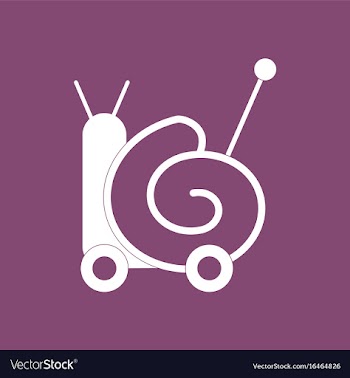 Icon toy snail silhouette vector image