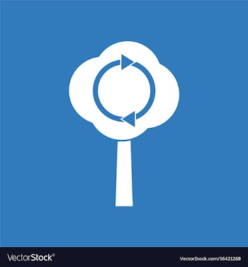 Icon tree and air circulation vector image