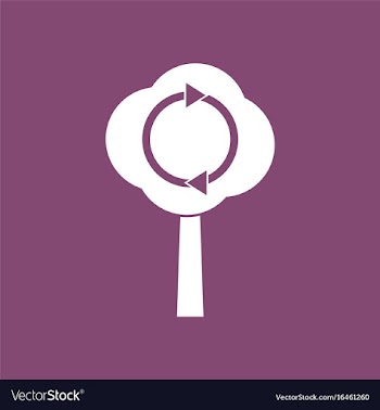 Icon tree and air circulation vector image