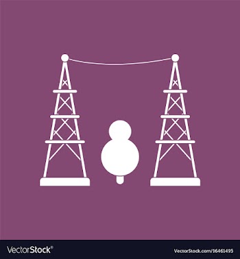 Icon tree between electric pole vector image
