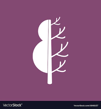 Icon tree in winter summer vector image