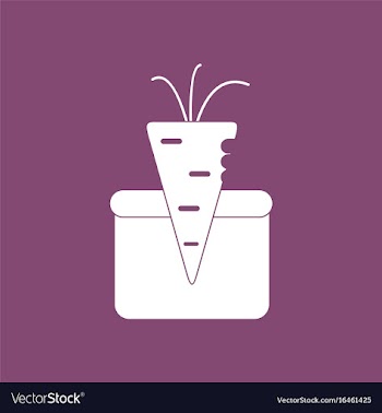 Icon turnip in soil vector image