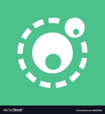 Icon two atoms vector image