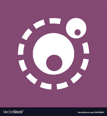 Icon two atoms vector image