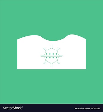 Icon underwater naval mine vector image