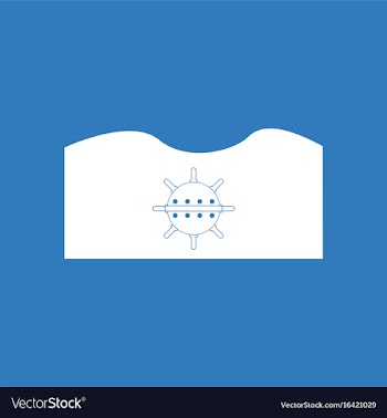 Icon underwater naval mine vector image