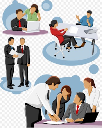 Icon - Vector Business people talking 