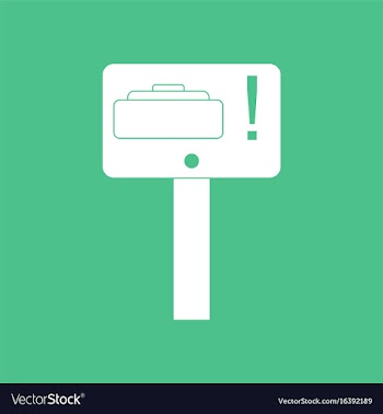 Icon warning sign mine vector image
