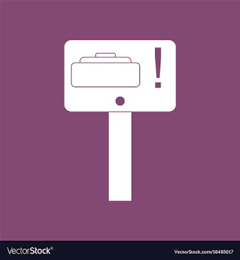 Icon warning sign mine vector image