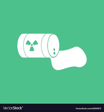 Icon waste pollution of nature vector image