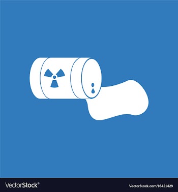 Icon waste pollution of nature vector image