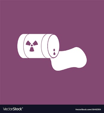 Icon waste pollution of nature vector image
