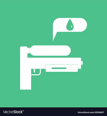 Icon water gun vector image