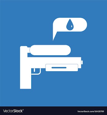 Icon water gun vector image